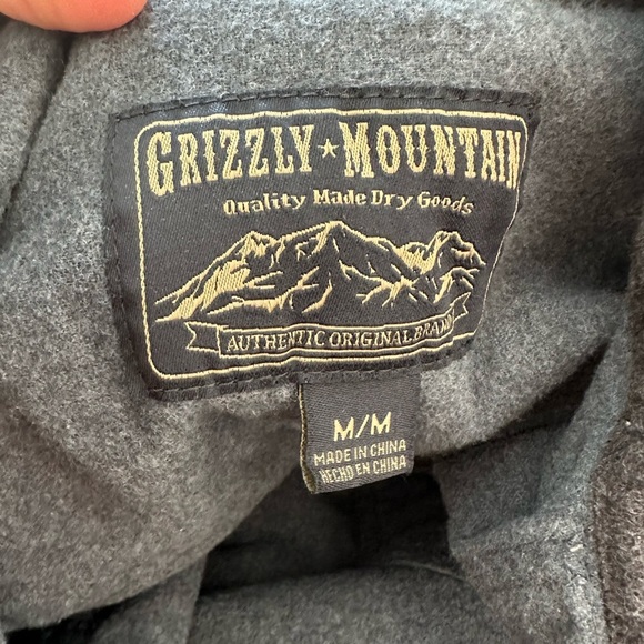 Grizzly mountain Blue 100% cotton Button-Up Shirt - Picture 3 of 4